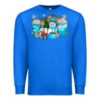 True Royal winter snowman coffee cups Premium Sweatshirt - Zillion Design Studio