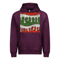 Mauve Wine christmas plaid and white glitter snow seamless pattern Urban Hoodie - BundleAndBundleShop