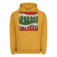 Pigment Peanut Butter christmas plaid and white glitter snow seamless pattern Urban Hoodie - BundleAndBundleShop