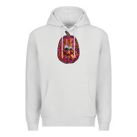 Dove Grey watercolor pumpkin leopard Premium Hoodie - RanaPortraitStore