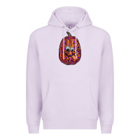 Lilac watercolor pumpkin leopard Premium Hoodie - RanaPortraitStore