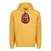 Mustard watercolor pumpkin leopard Premium Hoodie - RanaPortraitStore