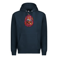 Navy watercolor pumpkin leopard Premium Hoodie - RanaPortraitStore