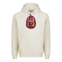 Oatmeal Heather watercolor pumpkin leopard Premium Hoodie - RanaPortraitStore