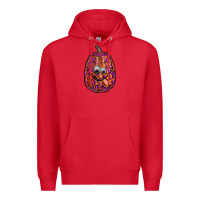 Red watercolor pumpkin leopard Premium Hoodie - RanaPortraitStore