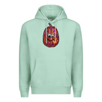 Seafoam watercolor pumpkin leopard Premium Hoodie - RanaPortraitStore