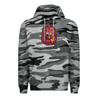 Slate Camo watercolor pumpkin leopard Premium Hoodie - RanaPortraitStore