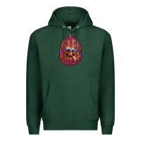 Sports Green watercolor pumpkin leopard Premium Hoodie - RanaPortraitStore