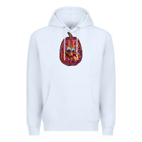 White watercolor pumpkin leopard Premium Hoodie - RanaPortraitStore