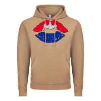 Vintage Coffee cambodian flag lips Vintage Hoodie - AdoDesignShop