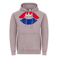 Vintage Zinc cambodian flag lips Vintage Hoodie - AdoDesignShop