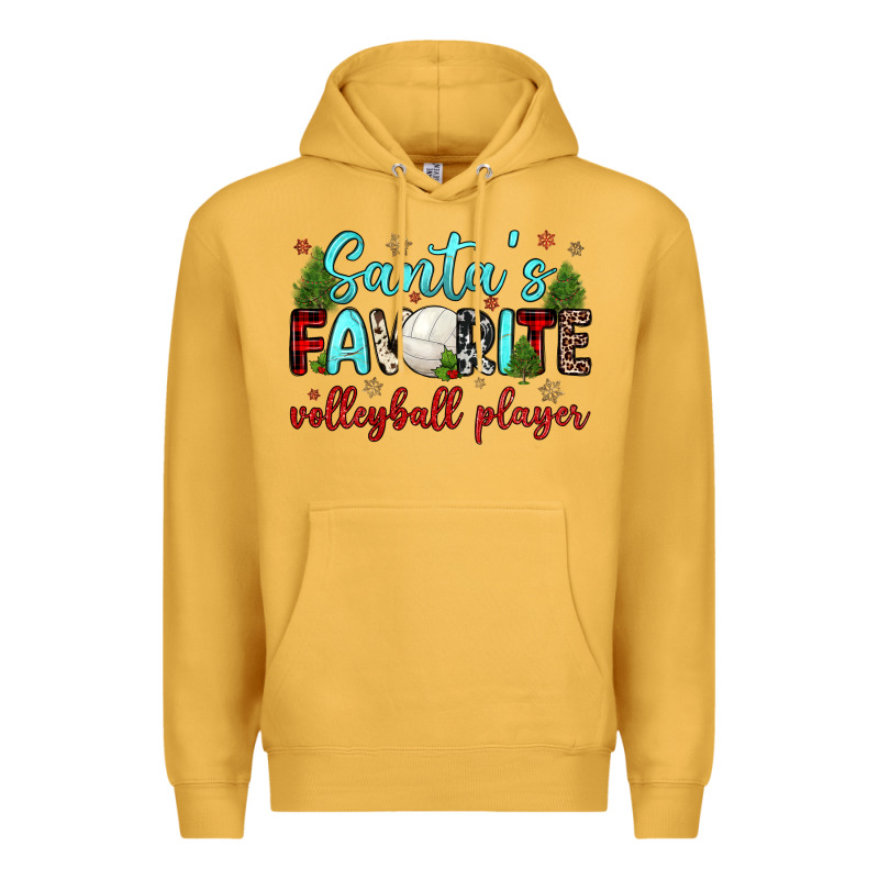 Santa S Favorite Volleyball Player Premium Hoodie by JahusDesignShop | Teevron