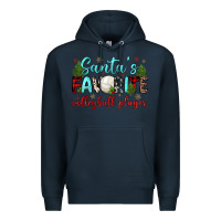 Navy santa s favorite volleyball player Premium Hoodie - JahusDesignShop