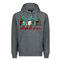 Rock santa s favorite volleyball player Premium Hoodie - JahusDesignShop