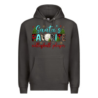 Smoke santa s favorite volleyball player Premium Hoodie - JahusDesignShop