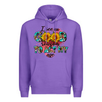 Purple i see no season to act my age Premium Hoodie - AdoDesignShop