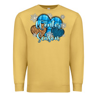 Antique Gold snow hearts winter season Premium Sweatshirt - Zillion Design Studio
