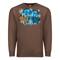 Chestnut snow hearts winter season Premium Sweatshirt - Zillion Design Studio