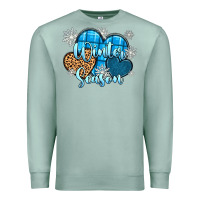 Seafoam snow hearts winter season Premium Sweatshirt - Zillion Design Studio