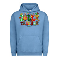 Pigment Pebble Blue jolly teacher Urban Hoodie - AdoDesignShop