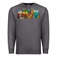 Charcoal Heather western rodeo coffee cup Premium Sweatshirt - texasbilliewilder