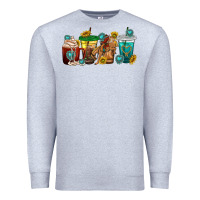 Heather Grey western rodeo coffee cup Premium Sweatshirt - texasbilliewilder