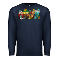 Navy western rodeo coffee cup Premium Sweatshirt - texasbilliewilder