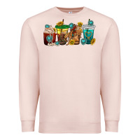 Pale Pink western rodeo coffee cup Premium Sweatshirt - texasbilliewilder