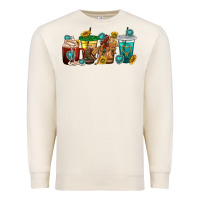 Sandshell western rodeo coffee cup Premium Sweatshirt - texasbilliewilder