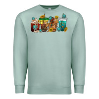 Seafoam western rodeo coffee cup Premium Sweatshirt - texasbilliewilder
