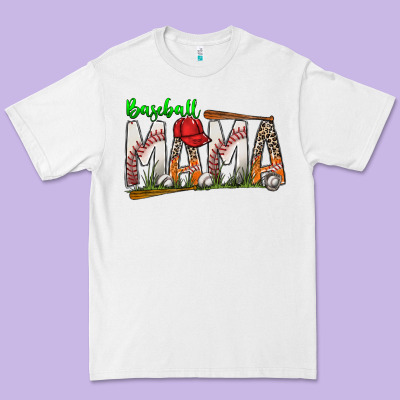 Baseball Mama Premium Tee Designed By Sublimationcraftshop