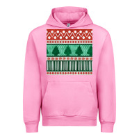 Fuchsia Pink christmas trees hand drawn seamless pattern Urban Hoodie - BundleAndBundleShop