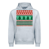 Heather Grey christmas trees hand drawn seamless pattern Urban Hoodie - BundleAndBundleShop