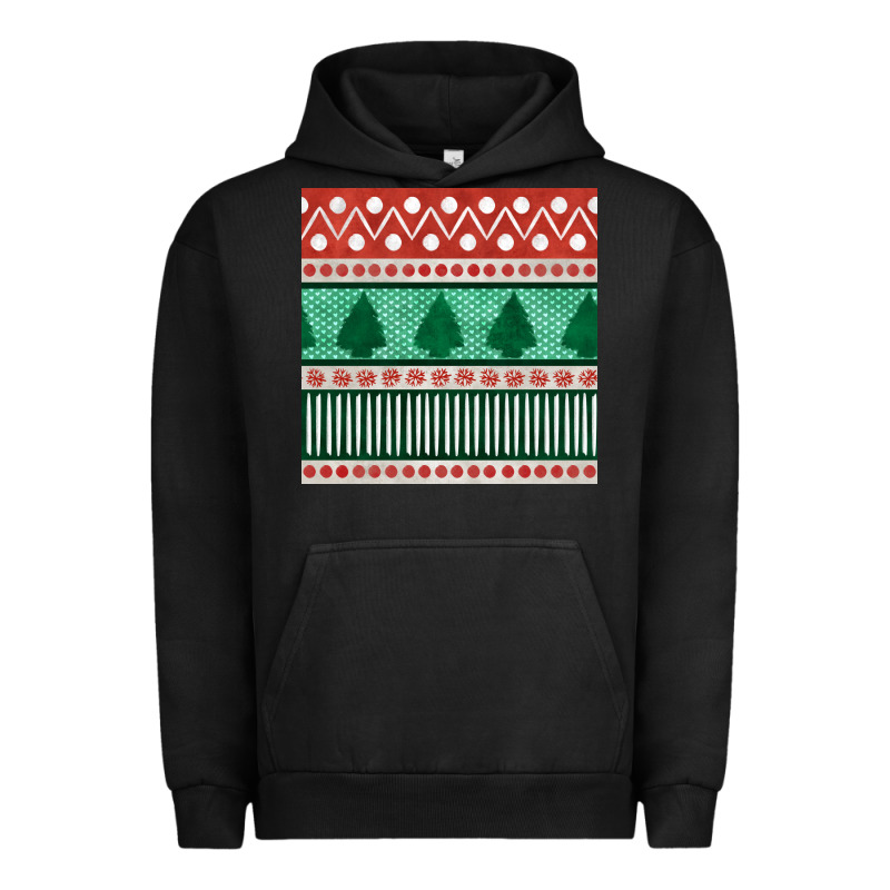 Christmas Trees Hand Drawn Seamless Pattern Urban Hoodie by BundleAndBundleShop | Teevron