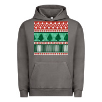 Pigment Tornado christmas trees hand drawn seamless pattern Urban Hoodie - BundleAndBundleShop