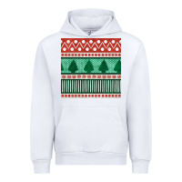 White christmas trees hand drawn seamless pattern Urban Hoodie - BundleAndBundleShop