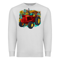 Dove Grey western tractor Premium Sweatshirt - texasbilliewilder