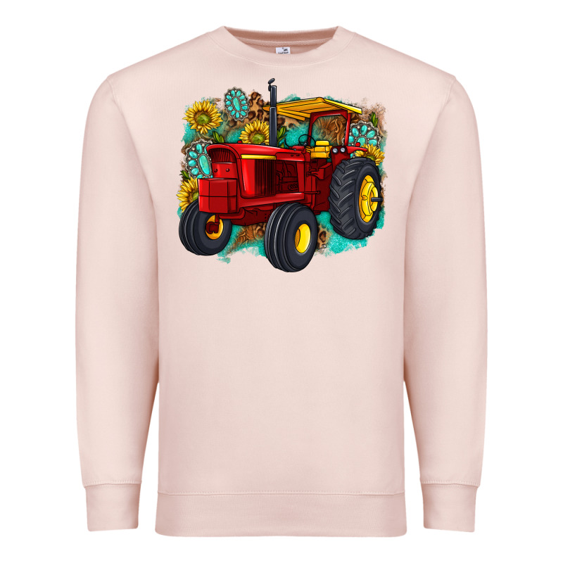 Western Tractor Premium Sweatshirt by texasbilliewilder | Teevron
