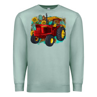 Seafoam western tractor Premium Sweatshirt - texasbilliewilder
