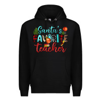 Black santa s favorite teacher Premium Hoodie - JahusDesignShop