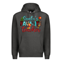 Charcoal Heather santa s favorite teacher Premium Hoodie - JahusDesignShop