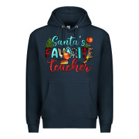 Navy santa s favorite teacher Premium Hoodie - JahusDesignShop