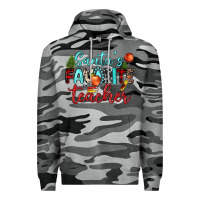 Slate Camo santa s favorite teacher Premium Hoodie - JahusDesignShop