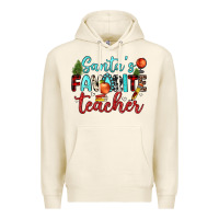 Tofu santa s favorite teacher Premium Hoodie - JahusDesignShop