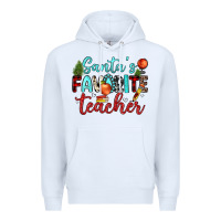 White santa s favorite teacher Premium Hoodie - JahusDesignShop