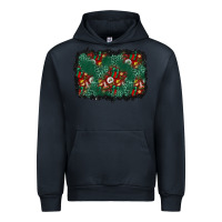 Navy christmas gift box and leopard background Urban Hoodie - BundleAndBundleShop
