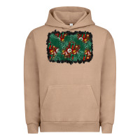 Pigment Burro christmas gift box and leopard background Urban Hoodie - BundleAndBundleShop