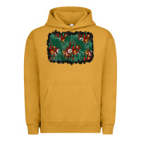 Pigment Peanut Butter christmas gift box and leopard background Urban Hoodie - BundleAndBundleShop