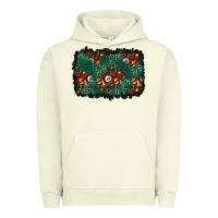 Pigment Pistachio christmas gift box and leopard background Urban Hoodie - BundleAndBundleShop