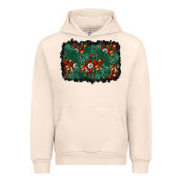 Sandshell christmas gift box and leopard background Urban Hoodie - BundleAndBundleShop